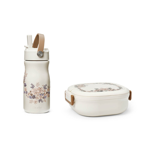 Elodie Details - lunchbox large + thermal bottle, Blue Garden - SET