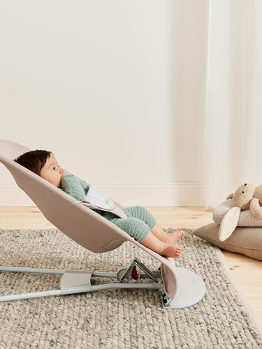 BABYBJÖRN - Bouncer Balance Soft Beige/Grey, Woven/Jersey