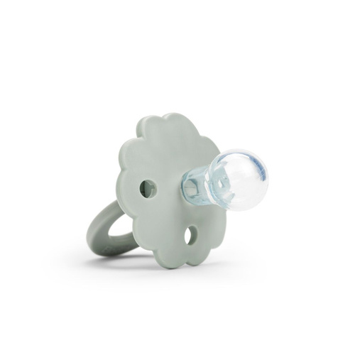 ELODIE DETAILS - Binky Bloom silicone pacifier 3m+, mineral green