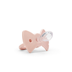 ELODIE DETAILS - Binky Bow silicone pacifier 3m+, misty pink
