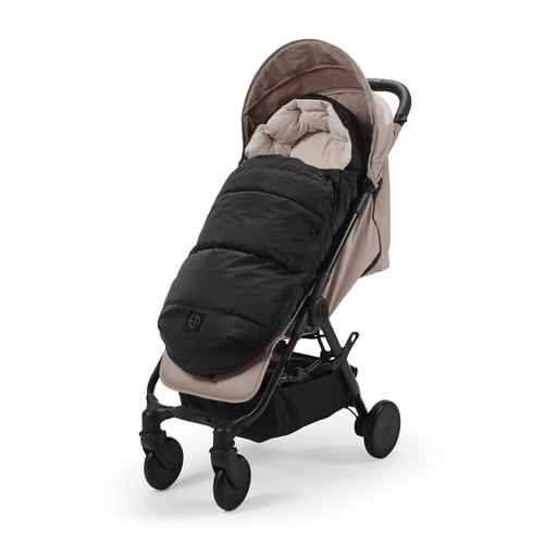 ELODIE DETAILS - Luxe Wool & Down Stroller Footmuff, Black