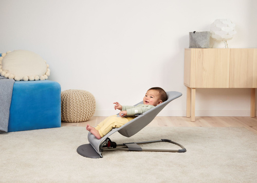 BABYBJÖRN - Bouncer Balance Soft Woven/Jersey Tri Fabric, light grey