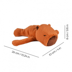 DOUDOU – Podcoll capybara plush slap bracelet, Histoire d'Ours, reddish-brown