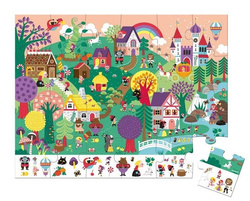 Janod - Observation puzzles in a suitcase Fairy tales 24 elements 3+