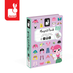 Janod - Magnetic puzzle. Costumes Girl Magnetibook collection 2018