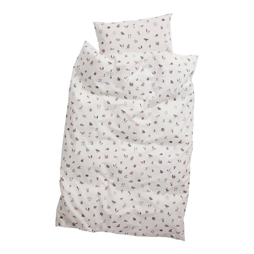 LEANDER - junior bedding, 100x135 cm, forrest, dusty rose