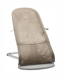 BABYBJORN - Bouncer Balance Soft Light grey frame, Mesh, Grey beige/White