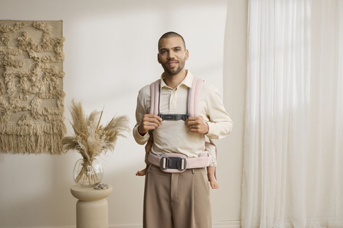 BABYBJORN - Baby Carrier Harmony, Woven, Light pink mélange