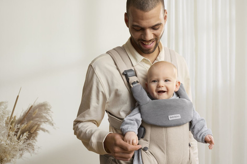 BABYBJORN - Baby Carrier Harmony, Woven, Light Beige mélange