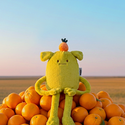 DOUDOU - MIAM! Laurent Jade, 40 cm, green orange