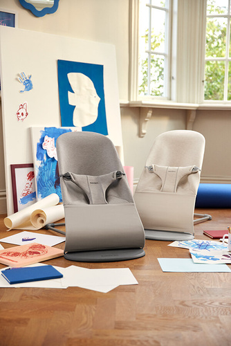 BABYBJÖRN - Bouncer Bliss - 3D Jersey, Sand Grey