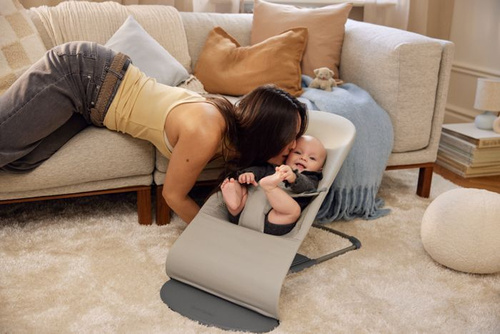 BABYBJÖRN - Bouncer Balance Soft Woven/Jersey Tri Fabric, Sand Grey