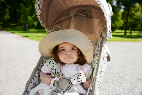 Elodie Details - MONDO stroller - Dalmatian Dots + Carry Cot - Moonshell SET