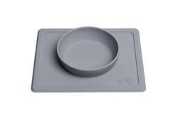 EZPZ - Silicone bowl with 2in1 placemat Mini Bowl gray