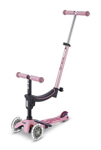 MICRO - swing scooter Mini Deluxe Rock&Go LED, dusty rose
