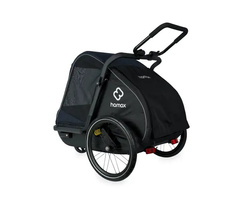 Bicycle trailer for a dog - Hamax Pluto L 45 kg - Blue / Black