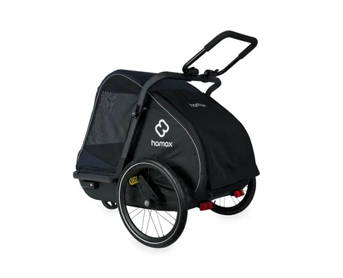 Bicycle trailer for a dog - Hamax Pluto L 45 kg - Blue / Black