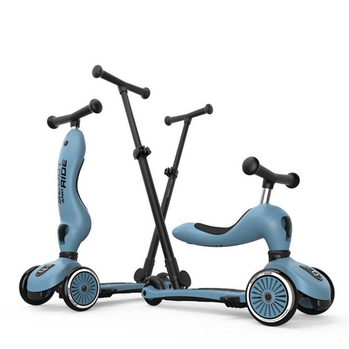 SCOOTANDRIDE - Highwaykick Push and Go 2in1 Ride and scooter 1-5 years Steel