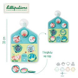 LILLIPUTIENS Educational bathtub mat "I wash myself" 18 m+