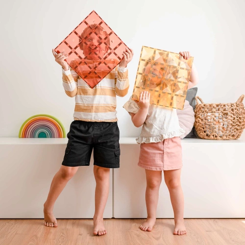 CONNETIX - 2 Piece Base Plate Lemon & Peach Pack