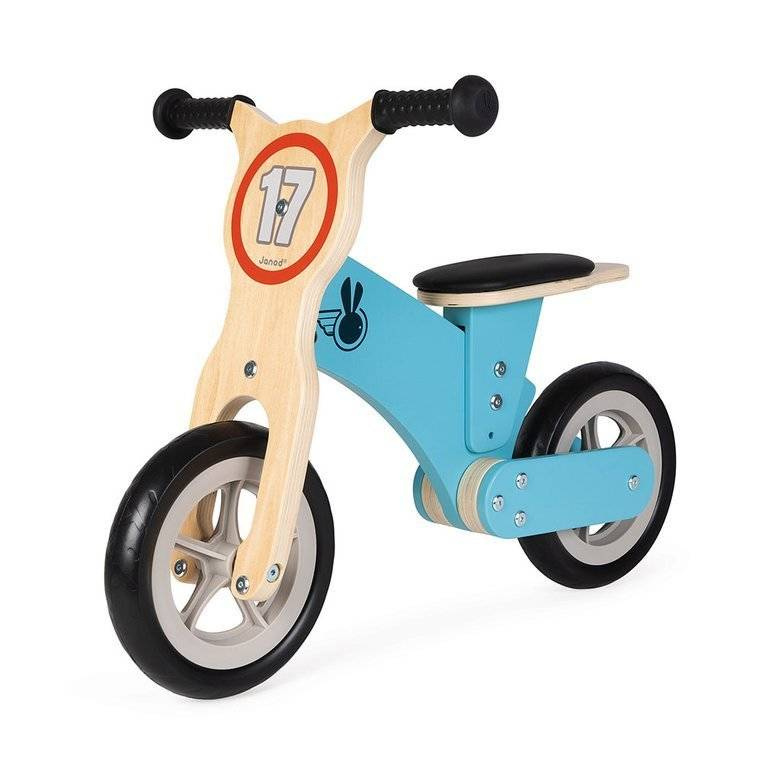 Janod Bikloon Little Racer 2 wooden balance bike for 3 years