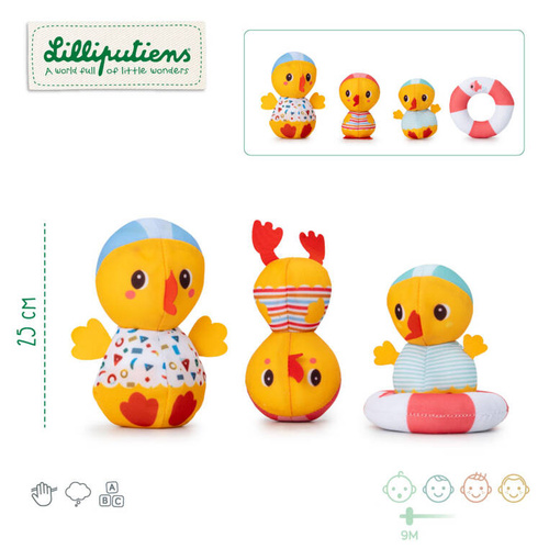 LILLIPUTIENS 3 bath ducklings Swimming lessons 9 m+