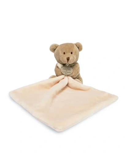 DOUDOU – teddy bear security blanket Doudou et Compagnie, beige