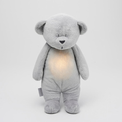 MOONIE 2.0 - humming bear with lamp, silver