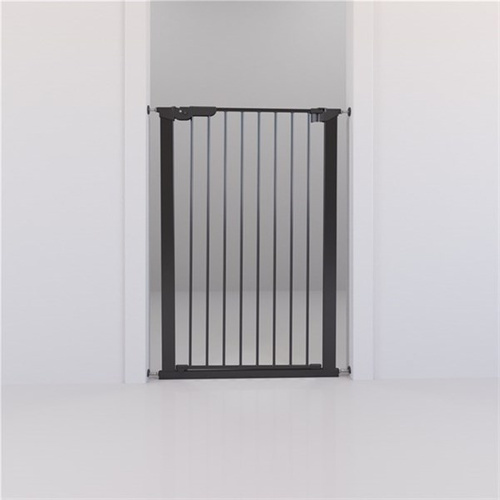 DogSpace - Bonnie Extra Tall Pressure Fitted Dog Gate, Black(73.5-79.6cm)