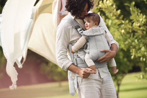 BABYBJORN - Baby Carrier Harmony, Woven, Light grey mélange