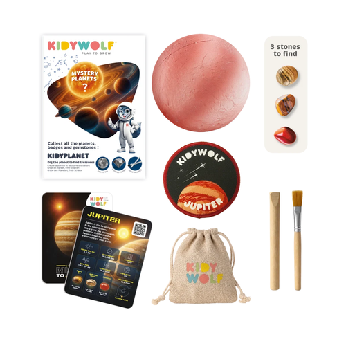 Kidywolf - KIDYPLANET Mysterious Planet – semi-precious stone discovery kit