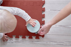 Baby Dan – foam play mat, warm rose