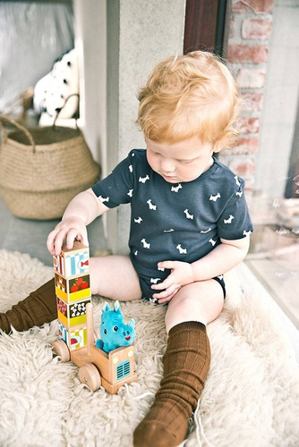 LILLIPUTIENS - Wooden food truck with 4 puzzle pieces Rhino Marius 12 m +