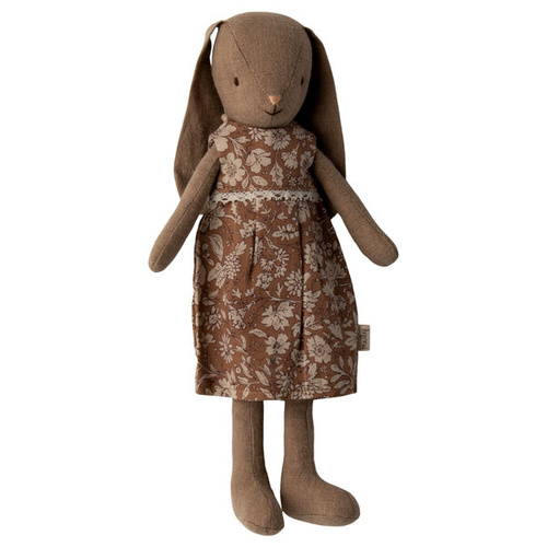 MAILEG - Bunny in a dress, brown