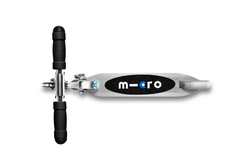 MICRO - two-wheeled scooter for children from 5 years Sprite LED, silver matt