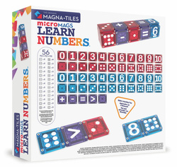 MAGNA-TILES - magnetic blocks microMAGS LEARN Numbers 56 pcs.