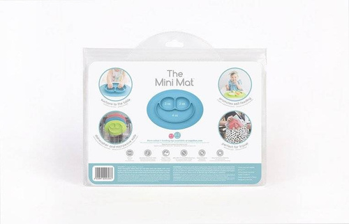 EZPZ - Silicone plate with washer small 2in1 Mini Mat blue