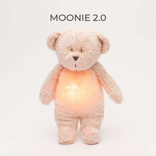 MOONIE 2.0 - Organic Bear with light and sound, rose