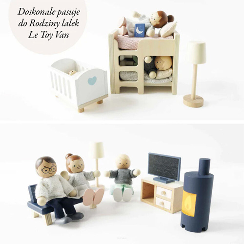 Le Toy Van – Wooden dollhouse furniture, Large set