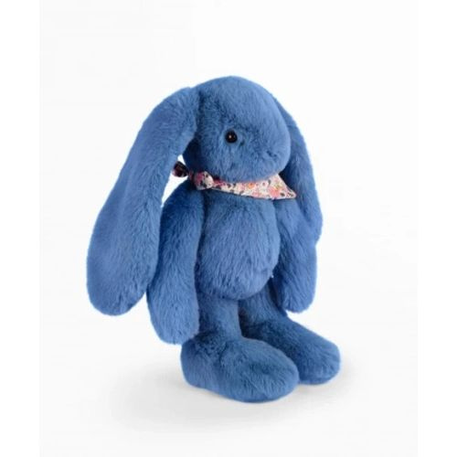 DOUDOU – Lapin Fleurette plush rabbit by Doudou et Compagnie, 35 cm, blue