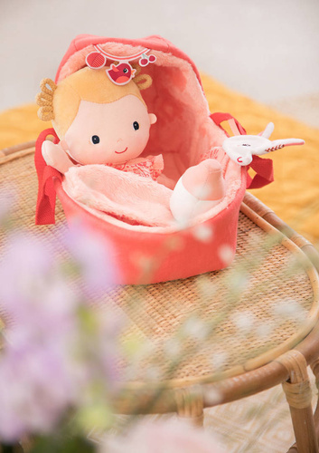 LILLIPUTIENS - Baby doll in a gondola with comfort and a Lena 12m milk bottle +