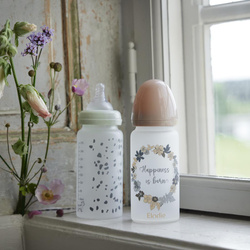  Elodie Details - Glass Feeding Bottle -  Dalmatian Dots