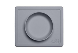 EZPZ - Silicone bowl with 2in1 placemat Mini Bowl gray