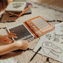 Kidywolf – illuminated drawing tablet KIDYDRAW MINI,  dinosaurs