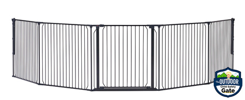 Baby Dan - Carl Wide 3X outdoor safety gate, black