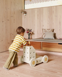 MODU - 4 x foam wheels, Sand Grey / Honey Yellow