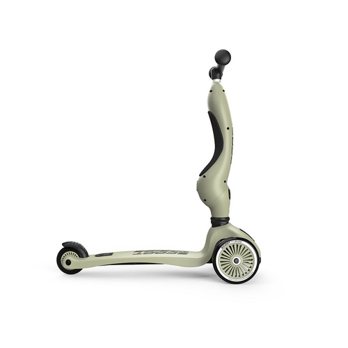 SCOOTANDRIDE - Highwaykick 2in1 Ride and scooter 1-5 years Olive