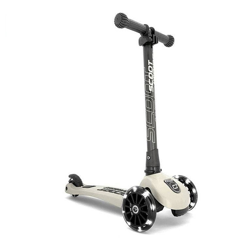 SCOOTANDRIDE - Highwaykick 3 LED - Folding scooter with light-up wheels 3+ Ash