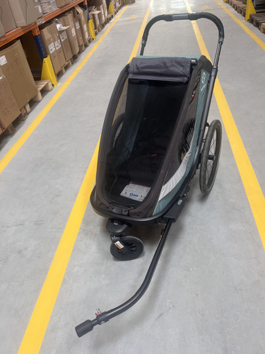 Hamax - Bike trailer for kids COCOON ONE - Green/black