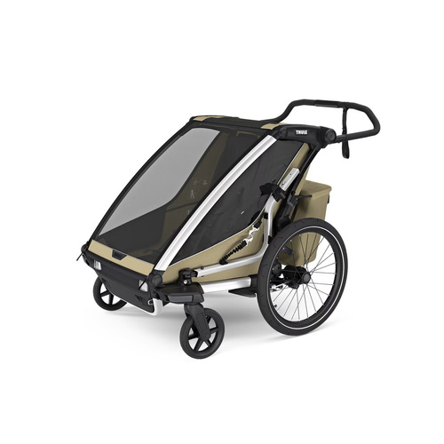 Przyczepka rowerowa dla dziecka, podwójna - Thule Chariot Sport 2 - Black